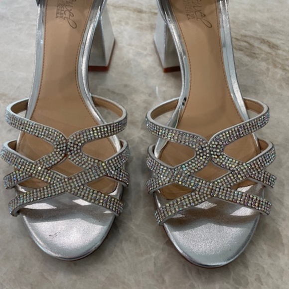 Jewel Badgley Mischa Fidelity Ankle Strap Evening Sandals, Size 8.5 - Picture 2 of 8
